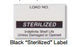 SPS Medical Supply - Pre-Printed Label Advisory Label Black Paper LOAD NO./STERILIZED/Indefinite Shelf Life/Unless Damaged or Opened Black Sterilization Label - UCL-010-K