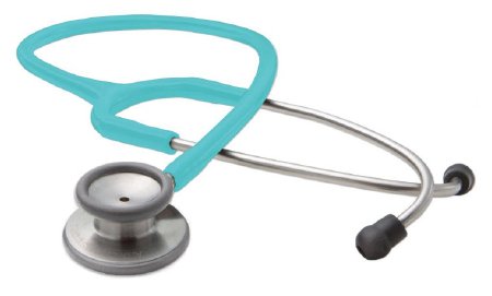 Adscope 603 - Classic Stethoscope Turquoise 1-Tube 22 Inch Tube Double-Sided Chestpiece - 603TQ