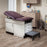 Clinton Industries - Family Practice Exam Table with Step Stool Fixed Height - 8890-BLK-SLTGRY