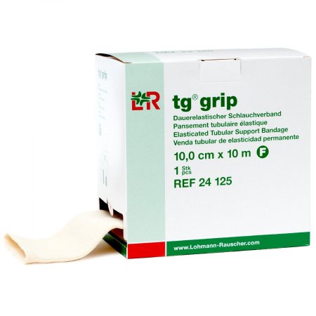 tg grip - Elastic Tubular Support Bandage 4 Inch X 11 Yard X-Large Elbow / Ankle / Large Leg / Knee / Medium Thigh Standard Compression Pull On Tan Size F NonSterile - 081433358
