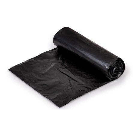Colonial Bag - Trash Bag 33 gal. Black HDPE 22 Mic. 33 X 40 Inch X-Seal Bottom Coreless Roll - HCR40STB