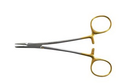BR Surgical - Needle Holder 10-1/4 Inch Length Finger Ring Handle - BR24-18426