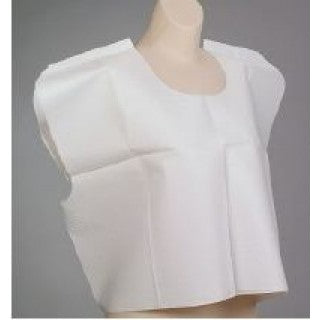 Tidi Products Tidi Exam Cape White X-Large Front / Back Opening Without Closure Unisex - 910417