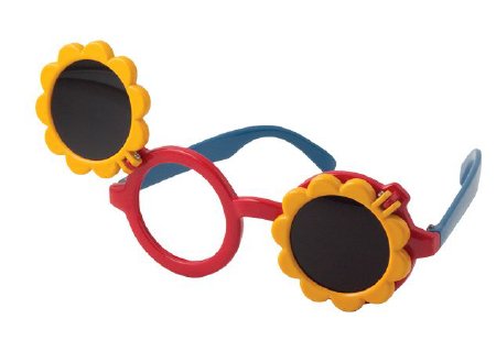 Kay Pictures - Occluder Glasses Sunflower Style Pediatric Blue / Red / Yellow Vinyl - 548500