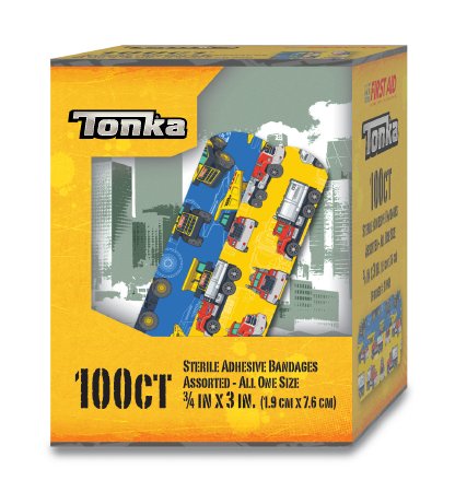 Dukal Stat Strip Adhesive Strip 3/4 X 3 Inch Plastic Rectangle Kid Design (Tonka) Sterile - 10849
