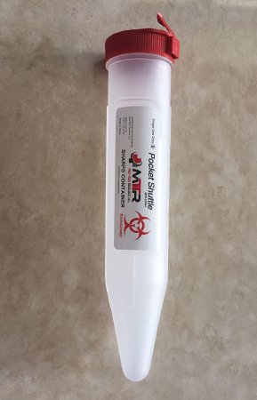 Med-Tech Resources MTR Pocket Shuttle Sharps Container 6-1/2 L X 1-1/2 D Inch Transparent - TR-64250