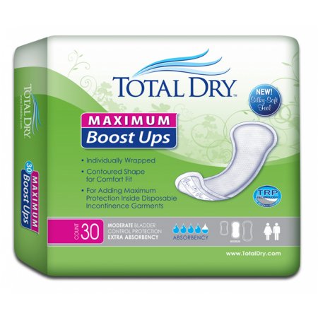 TotalDry - Incontinence Booster Pad 13.8 Inch Length Heavy Absorbency Polymer Core One Size Fits Most Adult Unisex Disposable - SP1579