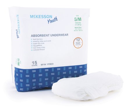 McKesson McKesson Youth Absorbent Underwear Pull On Small / Medium Disposable - YPMED