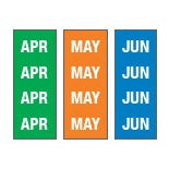 Key Surgical Key Surgical ID Sheet Tape Chart Tab APR, MAY, JUN Blue / Green / Orange 8-1/2 X 11 Inch - T-902-01