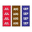 Key Surgical Key Surgical ID Sheet Tape Chart Tab JUL, AUG, SEP Brown / Red / Purple 8-1/2 X 11 Inch - T-903-01