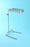Blickman Blickman Mayo Instrument Stand Tray U-Shaped Base 39.25 - 62 Inch 19.625 Inch - 8841MR