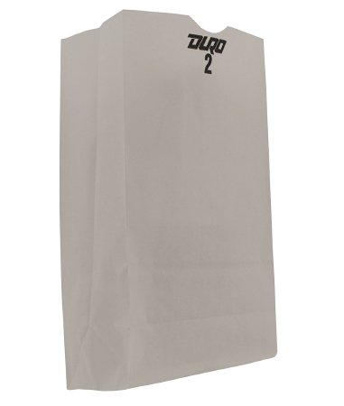 Saalfeld Redistribution Duro Grocery Bag White Virgin Paper 2 lbs. - 51002
