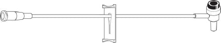 Baxter Extension Set 5.8 Inch Tubing 1 T-Port 0.36 mL Priming Volume NonDEHP - 2N3326