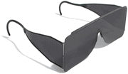 Solarettes - Post Mydriatic Glasses Wraparound Gray Tint K-Resin Lens Gray Frame Over Ear One Size Fits Most - OS-942