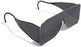 Western Ophthalmics Solarettes Post Mydriatic Glasses Wraparound Gray Tint K-Resin Lens Gray Frame Over Ear One Size Fits Most - OS-942
