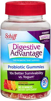 Reckitt Benckiser Digestive Advantage Probiotic Dietary Supplement 60 per Bottle Gummies - 2052518367
