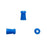 Sanibel - Mushroom Eartip 7mm, Blue For Ero-Scan, EasyTymp - 8013002