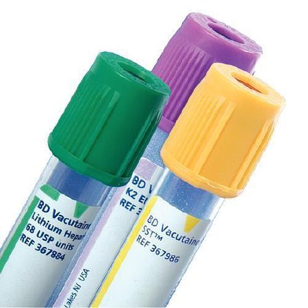 Becton Dickinson BD Vacutainer PPT Venous Blood Collection Tube Plasma Tube K2 EDTA Additive 16 X 100 mm 8.5 mL Pearlesent White BD Hemogard Closure Plastic Tube - 362800