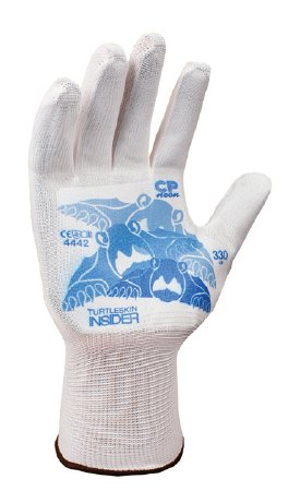 Warwick Mills Turtleskin CP Neon Insider Cut Resistant Glove Liner Powder Free Nylon / Polyester White Medium - CPB-300-MED