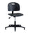 Brewer/Dental Task Series Industrial Stool 5 Casters Black - PS-3-C-BLK