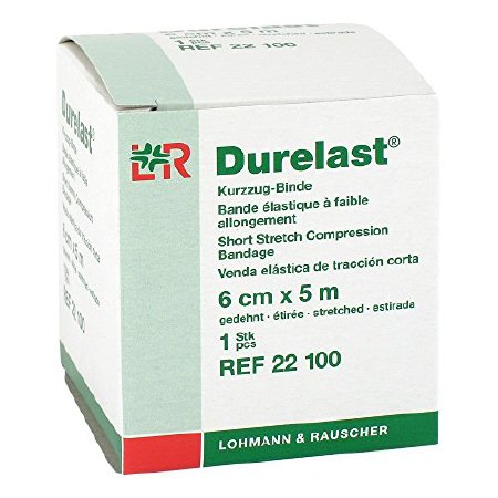 Durelast - Compression Bandage 2-2/5 Inch X 5-1/2 Yard High Compression Clip Detached Closure Tan NonSterile - 22100