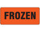 Shamrock Scientific Shamrock Pre-Printed Label Advisory Label FROZEN Fluorescent Red 1 X 2-1/4 Inch - UPCR-6135