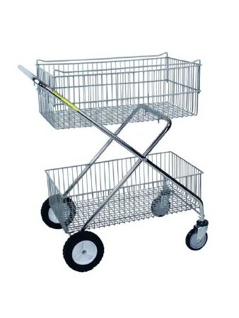 R & B Wire Products - Deluxe Utility Cart Steel 16 X 29.5 X 37 Inch, 8 X 16 X 29.5 Inch 40 lbs. - 500