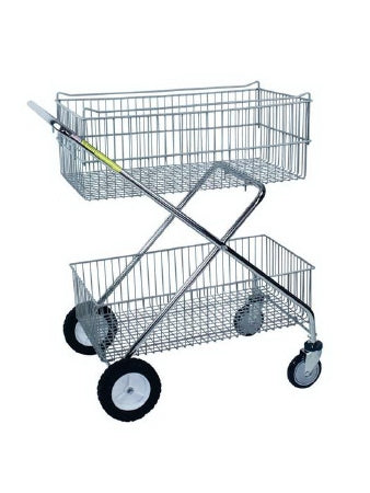 R & B Wire Products Deluxe Utility Cart Steel 16 X 29.5 X 37 Inch, 8 X 16 X 29.5 Inch - 500
