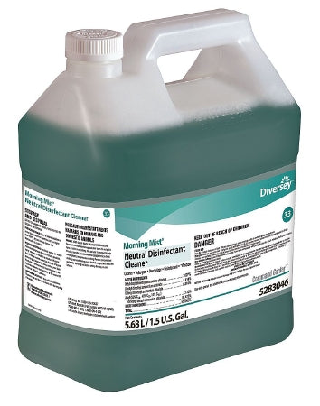 Diversey Morning Mist - Surface Disinfectant Cleaner Quaternary Based Command Center Dispensing System Liquid Concentrate 1.5 gal. Jug Fresh Scent NonSterile - DVS5283046
