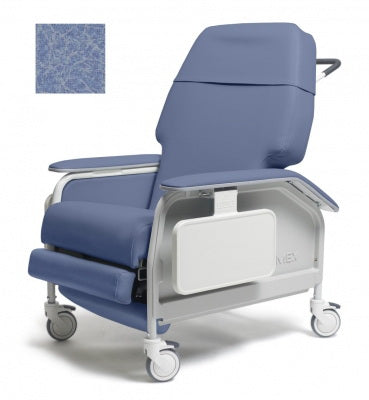 Graham-Field Lumex Extra-Wide Clinical Care Recliner Ice Blue Four Tente Swivel Caster, Three Locking Caster Four Tente Swivel Caster, Three Locking Caster - FR587W9207