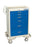 Auxo Medical Treatment Cart Stainless Steel 25 X 32 X 46.75 Inch 6 Drawers Two-Tone - AM-MET630