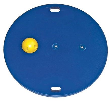 CanDo - Wobble/Rocker Board Circular 1 Inch 2 X 16 X 16 Inch Yellow - 10-2020