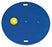 CanDo - Wobble/Rocker Board Circular 1 Inch 2 X 16 X 16 Inch Yellow - 10-2020