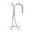 Sklar - Hemostatic Forceps DeBakey 10 Inch Length OR Grade Stainless Steel NonSterile Ratchet Lock Finger Ring Handle Double Angled Blunt Tips with 1 X 2 Rows of Fine Atraumatic Teeth - 52-6624