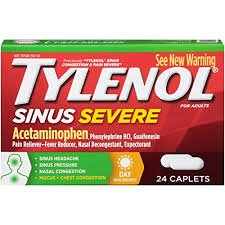 Tylenol Sinus + Headache - Cold and Sinus Relief 325 mg - 5 mg Strength Tablet - 50580059801