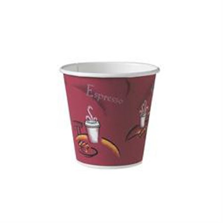 Solo - Drinking Cup 10 oz. Bistro Print Paper Disposable - 410SI-0041