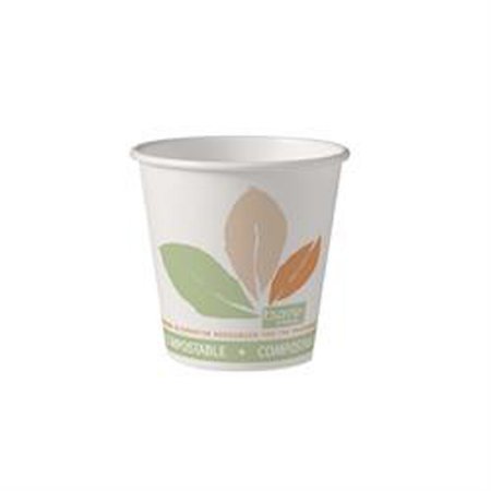 Bare Eco-Forward - Drinking Cup 10 oz. Leaf Print Paper Disposable - 410PLA-J7234