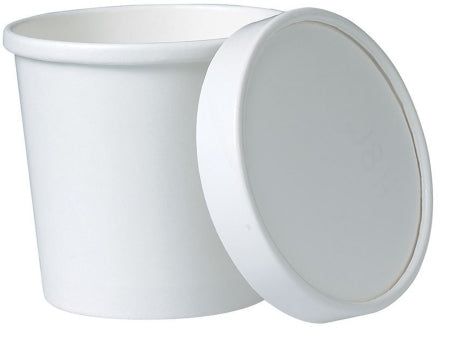Solo Cup Flexstyle Food Container White Disposable Paper 2-1/8 X 3-1/3 X 3-1/6 Inch - KHB12A-2050