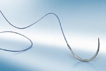Aesculap Novosyn Suture with Needle Absorbable Coated Violet Suture Braided Polyglycolide Size 6-0 45 cm Suture 1-Needle 13 mm Length 3/8 Circle Reverse Cutting Needle - C0068622