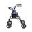 Graham-Field Lumex Set N' Go 4 Wheel Rollator Blue Wide Aluminum Frame - RJ4718B