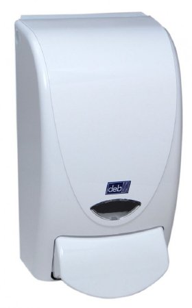 ProLine Curve - Hand Hygiene Dispenser White Plastic Manual Push 1 Liter Wall Mount - WHB1LDS