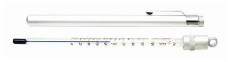 PANTek Technologies LLC Fisherbrand Liquid-in-Glass Thermometer Fahrenheit / Celsius 0° to 220° (-10° to 110°C) Total Immersion Does Not Require Power - 13201698