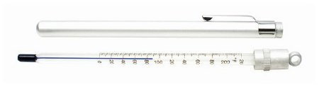 Fisherbrand - Liquid-in-Glass Thermometer Fahrenheit / Celsius 0° to 220° (-10° to +110°C) Total Immersion Does Not Require Power - 13201698