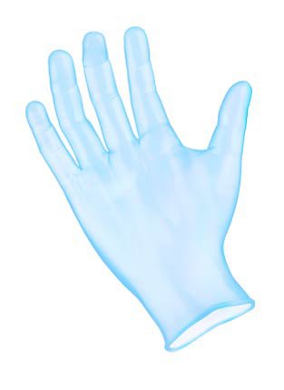 Sempermed USA SemperGuard Food Service Glove Medium Smooth Blue Vinyl - VBPF103