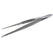 Market Lab - Tweezers 5 Inch Length Stainless Steel NonSterile NonLocking Thumb Handle Straight Serrated Tips - 6030