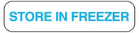 Indeed - Pre-Printed Label Auxiliary Label White Paper Store In Freezer Blue Temperature Control 3/8 X 1-5/8 Inch - 2282