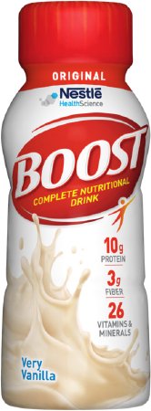 Nestle Healthcare Nutrition BoostOriginal Oral Supplement Very Vanilla Flavor 8 oz. Bottle Ready to Use - 12230770
