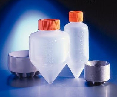 VWR International Corning Centrifuge Tube Conical Bottom Plain 250 mL Orange Plug Seal Cap Polypropylene Tube - 21008-771