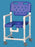 IPU Elite Commode / Shower Chair Fixed Arm PVC Frame With Backrest - ELT817 P G