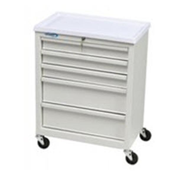 Homak Mfg Co. Cart Bedside Super Saver 29X13.25" Casters 5 Drawer Ea - BV05